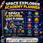 Space Explorer Kids Planner
