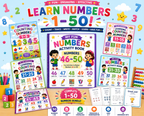 Number Learning Worksheets 1–10 – Printable Counting, Number Tracing & Math Activities for Kids Ages 3–6 | Digital PDF