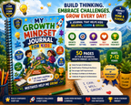 My Growth Mindset Journal for Kids – Printable Positive Thinking & Reflection Journal for Ages 7–12 | Digital PDF for Home & School