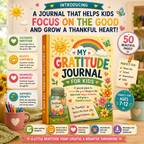 My Gratitude Journal for Kids – Printable Thankfulness & Reflection Journal for Ages 7–12 | Digital PDF for Home & School