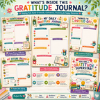 My Gratitude Journal for Kids – Printable Thankfulness & Reflection Journal for Ages 7–12 | Digital PDF for Home & School