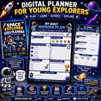 Space Explorer Kids Planner
