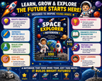 Space Explorer Kids Notebook – Printable Writing & Drawing Notebook for Kids Ages 7–12 | Digital PDF for School & Homeschool