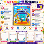 My Awesome Notebook | Printable Kids Notebook PDF | Kids Learning World