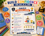 My Confidence Journal for Kids – Printable Self-Esteem & Reflection Journal for Ages 7–12 | Digital PDF for Home & School