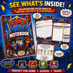 Super Hero Kids Notebook – Printable Writing & Drawing Notebook for Kids Ages 7–12 | Digital PDF for School & Homeschool