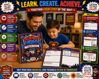 Super Hero Kids Notebook – Printable Writing & Drawing Notebook for Kids Ages 7–12 | Digital PDF for School & Homeschool