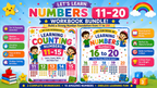 Number Learning Worksheets 11–20 – Printable Counting, Number Tracing & Math Activities for Kids Ages 3–6 | Digital PDF