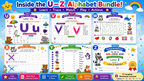 Alphabet Learning Worksheets U–Z – Printable Letter Tracing & Phonics Activities for Kids Ages 3–6 | Digital PDF