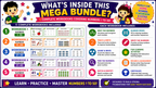 Number Learning Mega Bundle 1–50 – 5 Printable Counting, Number Tracing & Math Worksheet Sets for Kids Ages 3–6 | Digital PDF Bundle