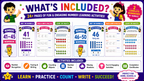 Number Learning Worksheets 41–50 – Printable Counting, Number Tracing & Math Activities for Kids Ages 3–6 | Digital PDF